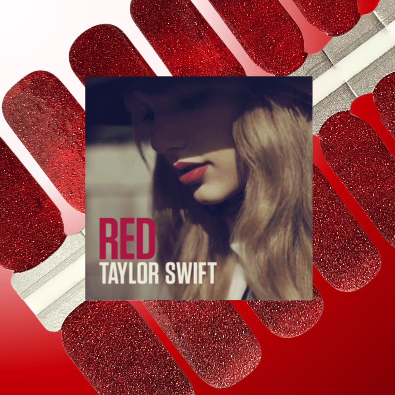 Red (Eras Tour) | Glitter Nail Polish Wrap - Image 4