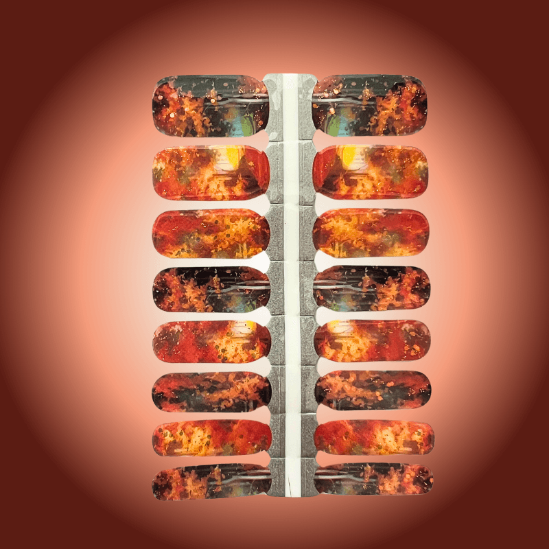 Evermore (Eras Tour) | Orange Cosy Nail Polish Wrap - Image 4