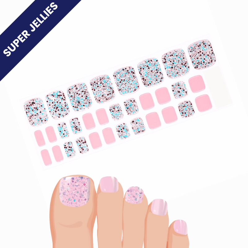 (Pedi/Toes) Twinkle Toes Semi Cured Gel Nail Wraps - Image 3