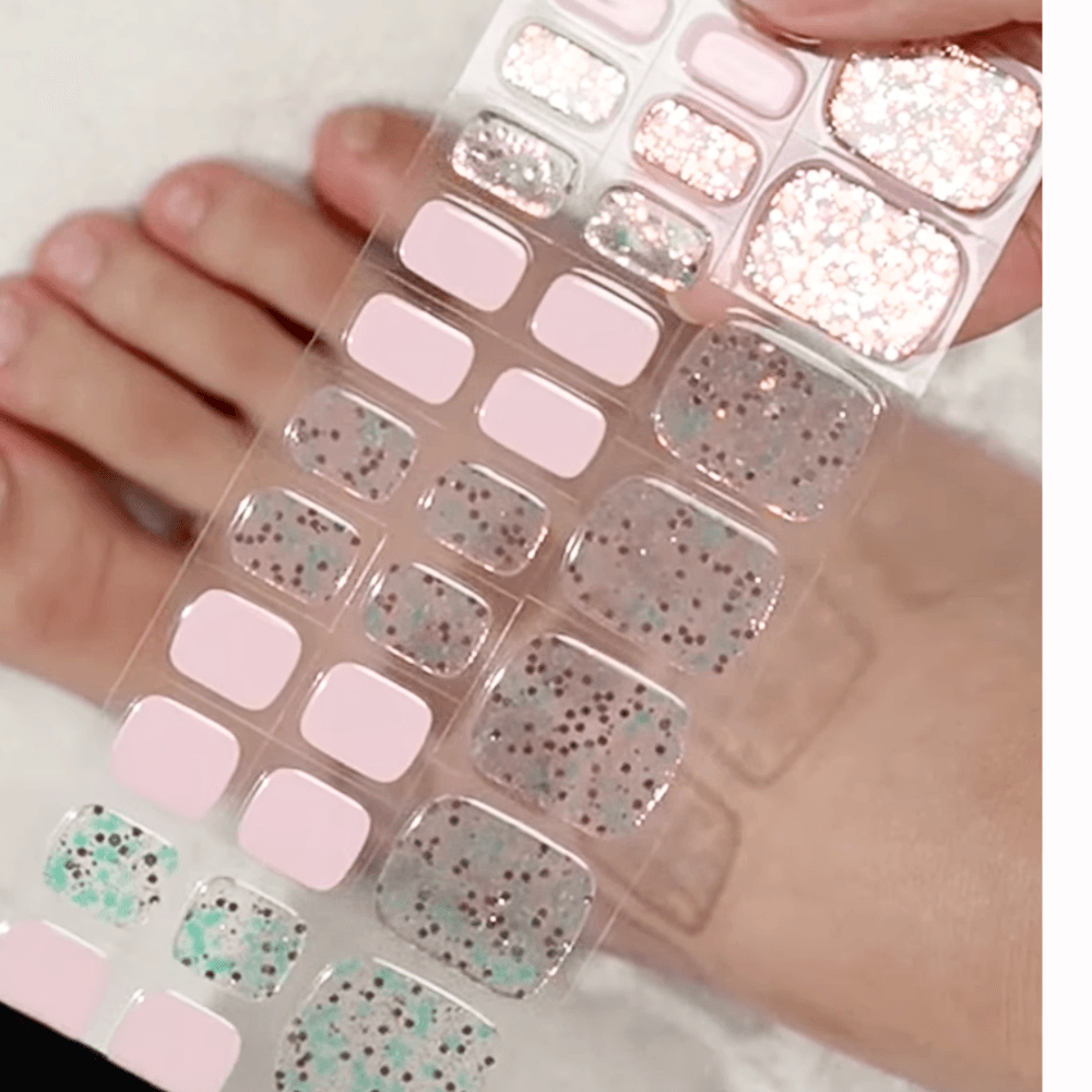 (Pedi/Toes) Twinkle Toes Semi Cured Gel Nail Wraps - Image 5