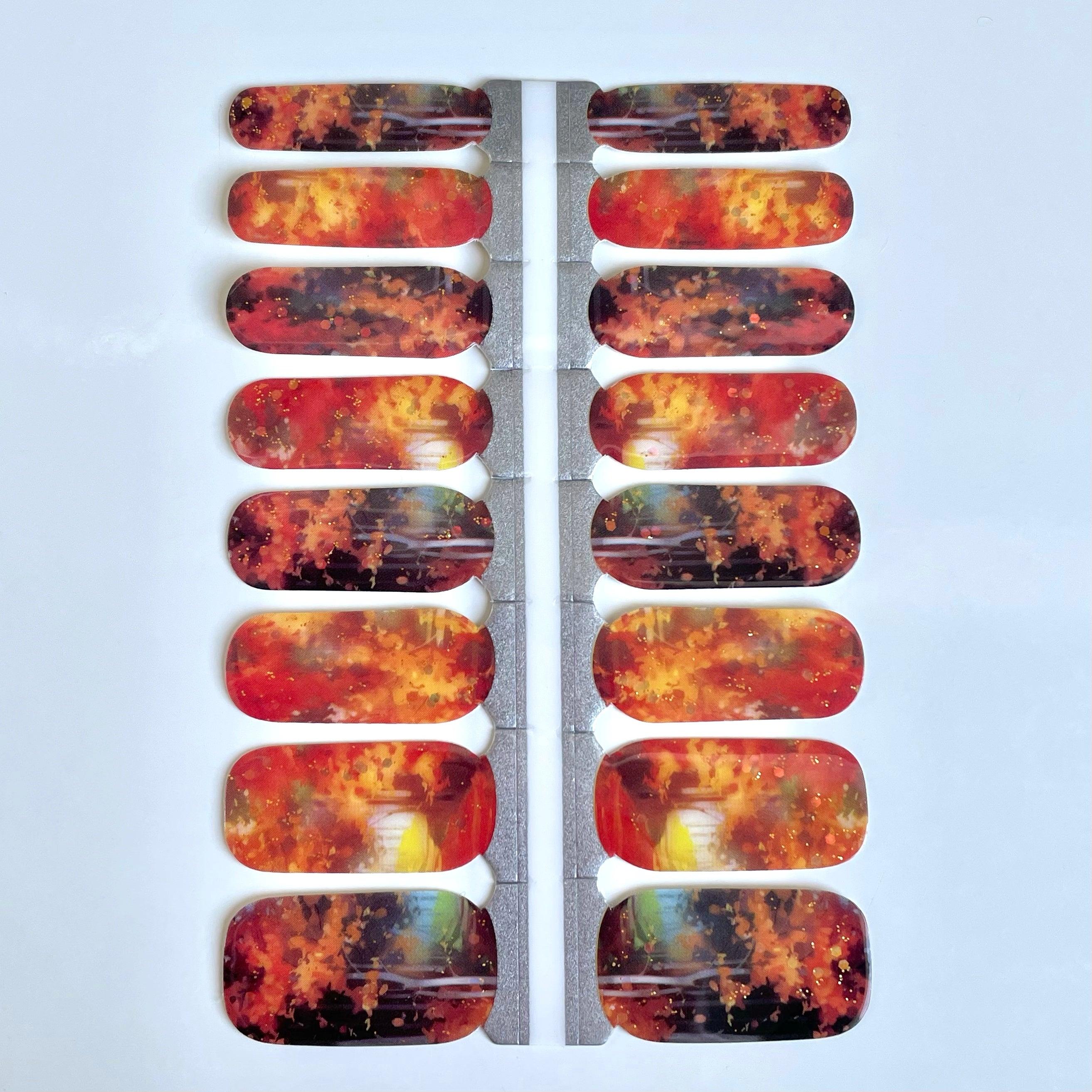 Evermore (Eras Tour) | Orange Cosy Nail Polish Wrap - Image 7