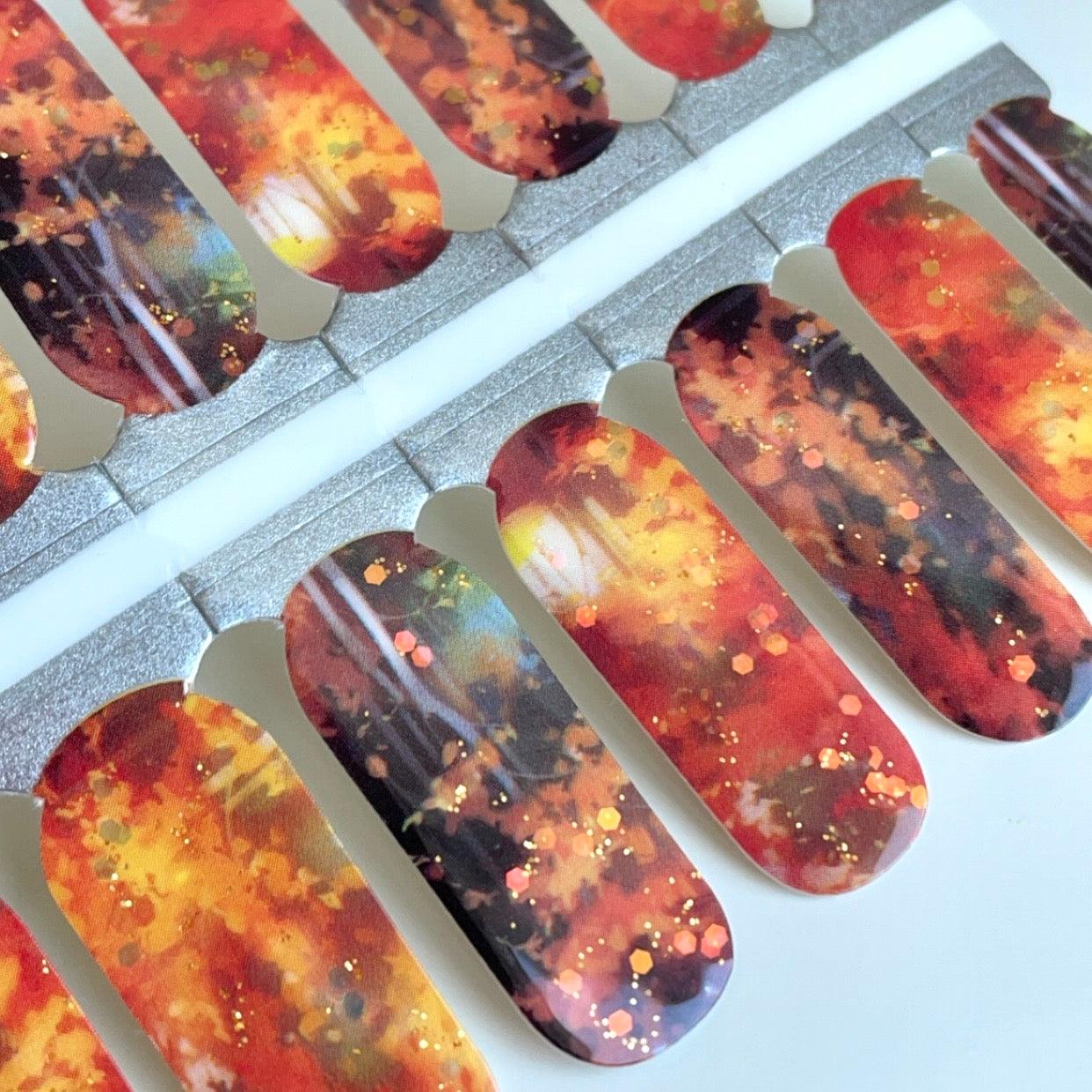 Evermore (Eras Tour) | Orange Cosy Nail Polish Wrap - Image 8