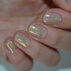 Holo Holo (Champagne)| Super Jellies DIY Hard Semi Cured Gel Nail Wraps