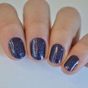 Midnights (Eras Tour) | Dark Blue Cat Eye Nail Polish Wrap