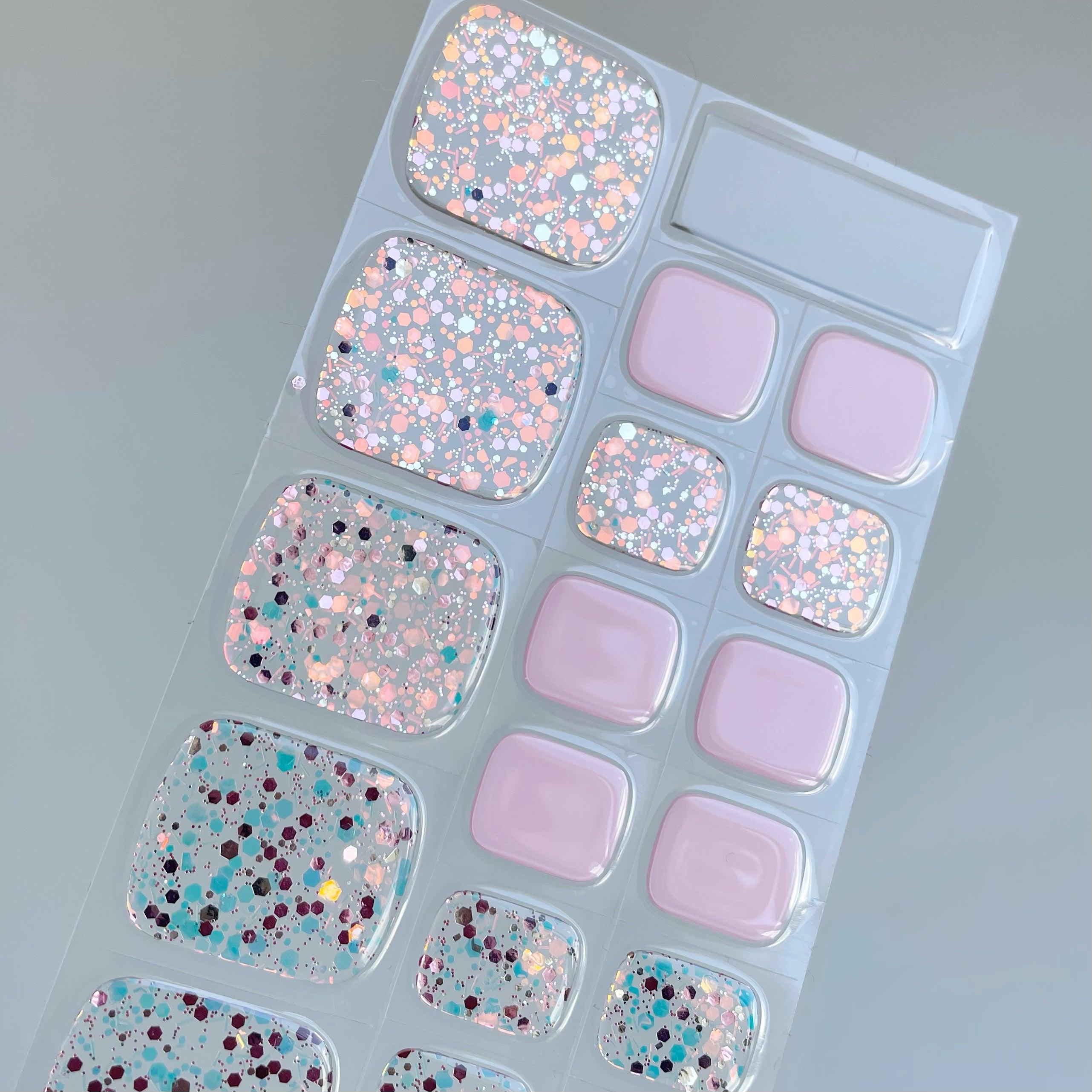 (Pedi/Toes) Twinkle Toes Semi Cured Gel Nail Wraps - Image 2